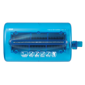 シュレッダー (ハンドシュレッダー・ストレートカット・手動式・卓上・パーソナル） PSD-12 サンワサプライ