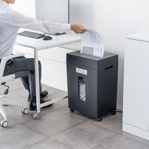 クロスカットシュレッダー（大容量30L・A3対応・最大13枚同時細断・4×40mm・CD/DVD対応・カード対応・情報漏洩対策）