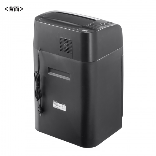 シュレッダー（業務用・オートフィード・自動細断・連続給紙・自動給紙200枚・マイクロカット・手差し細断8枚・メディア細断・28L・カード対応） PSD-M200AT サンワサプライ