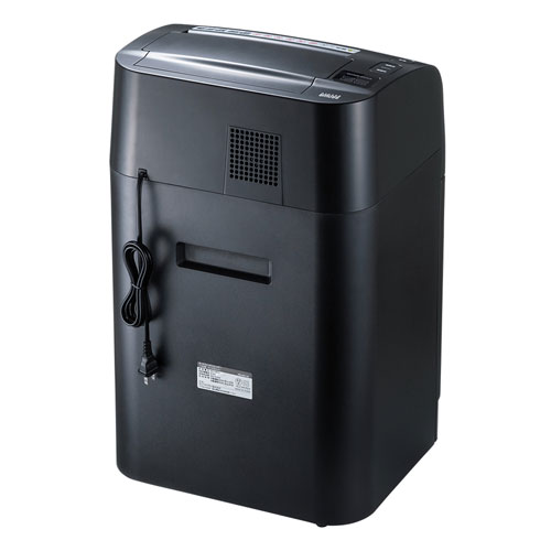 シュレッダー（業務用・電動・オートフィード・マイクロカット・A4・連続使用・DVD・CD対応・キャスター）PSD-MAF150 サンワサプライ