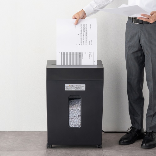 マイクロカットシュレッダー（大容量30L・A3対応・最大9枚同時細断・2×10mm・CD/DVD対応・カード対応・秘密情報漏洩対策）