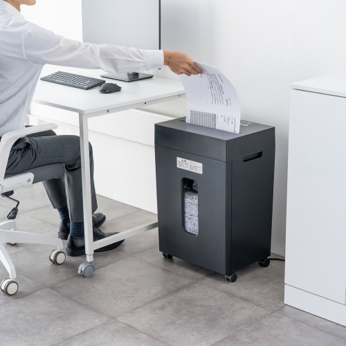 マイクロカットシュレッダー（大容量30L・A3対応・最大9枚同時細断・2×10mm・CD/DVD対応・カード対応・秘密情報漏洩対策）