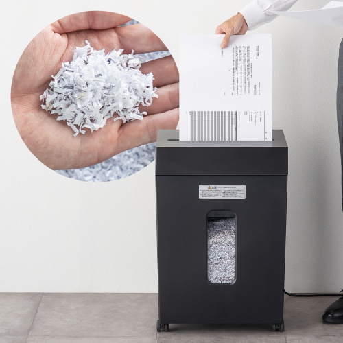 マイクロカットシュレッダー（大容量30L・A3対応・最大9枚同時細断・2×10mm・CD/DVD対応・カード対応・秘密情報漏洩対策）