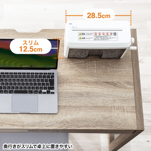 シュレッダー（ハンドシュレッダー・クロスカット・手動式・A4用紙2枚） PSD-MC2223 サンワサプライ