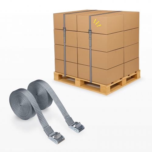 荷締めベルト（ラッシングベルト・落下防止ベルト・6m×2本入り・リンテック21製）