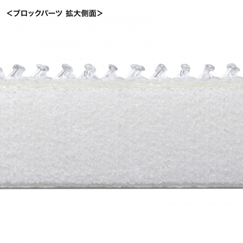 耐震グッズ（耐震固定ブロック・大・転倒防止アイテム・ブロックパーツ 25×45mm厚さ5mm・ループファスナー50×50mm・各4個入り・対象物重量40kgまで）