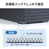 耐震グッズ（耐震固定ブロック・大・転倒防止アイテム・ブロックパーツ 25×45mm厚さ5mm・ループファスナー50×50mm・各4個入り・対象物重量40kgまで）