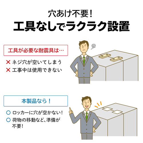 転倒防止シート(連結固定・4枚入り・アルコールパッド付)