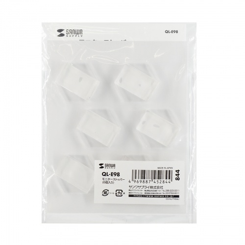 テレビストッパー（6個入り） QL-E98 サンワサプライ