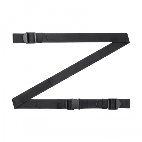 落下防止ベルト（落下ストッパー・オープン棚向け・巻き付け簡単設計・滑り止め加工・1.8m・ブラック）