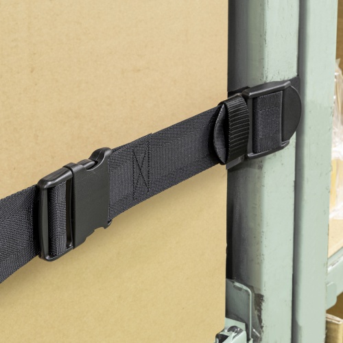 落下防止ベルト（落下ストッパー・オープン棚向け・巻き付け簡単設計・滑り止め加工・90cm・ブラック）