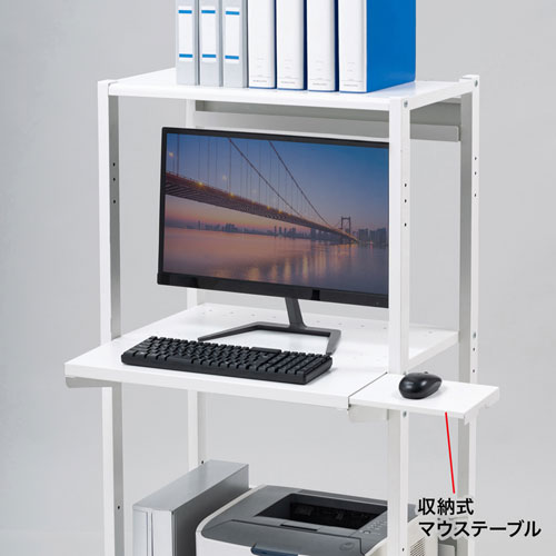 レーザープリンタ収納ラック（W650×D610mm・RoHS10対応） RAC-506 サンワサプライ