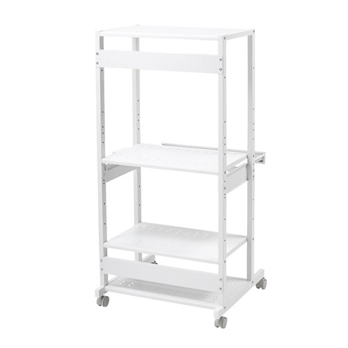 パソコンラック（キーボードスライダー付き・RoHS10対応・W650×D610mm） RAC-507