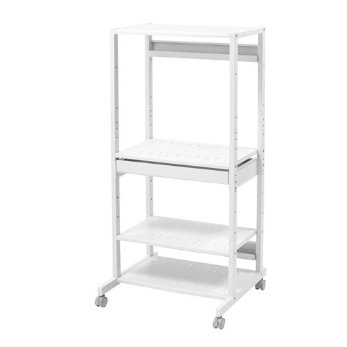 パソコンラック（キーボードスライダー付き・RoHS10対応・W650×D610mm） RAC-507