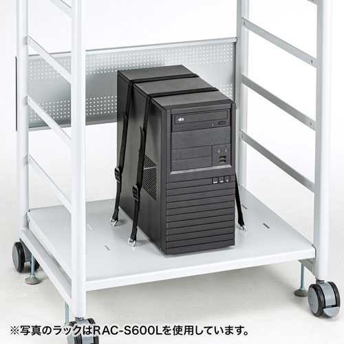 固定ベルト（機器固定用・2本セット・ナイロン・ブラック）