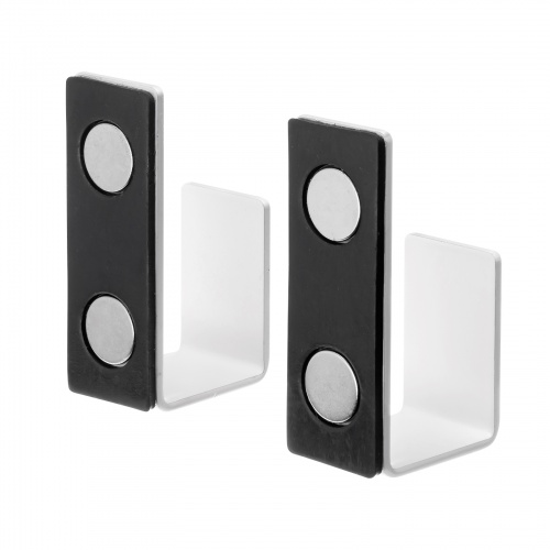 ケーブルフック（マグネット貼り付け・耐荷重2kg・スチール製・2個セット・ホワイト） RAC-CF3TW サンワサプライ