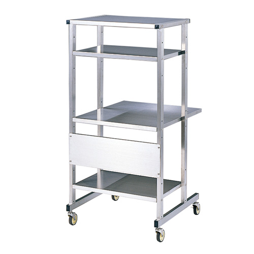 耐熱性に優れ、薬品にも強く、発塵がないステンレス（SUS304）を使用したステンレスラック RAC-CR1 サンワサプライ