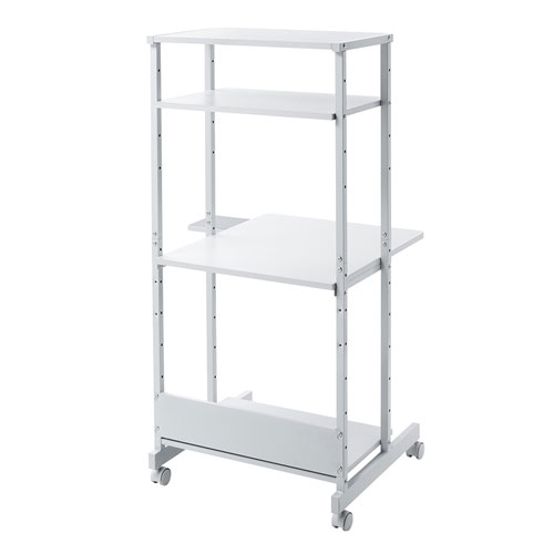 パソコンラック(コンパクト・W650×D700×H1400mm・マウステーブル付き)