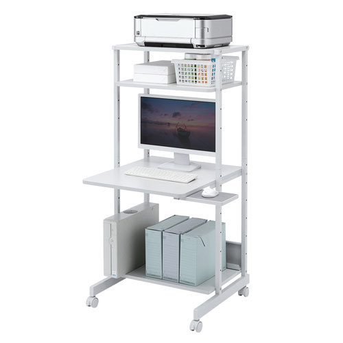 パソコンラック(コンパクト・W650×D700×H1400mm・マウステーブル付き)