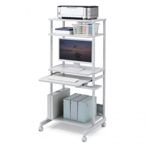 パソコンラック（ラック・コンパクト・W650×D600×H1450mm・キーボードスライダー・マウステーブル付き） RAC-EC14N2 サンワサプライ