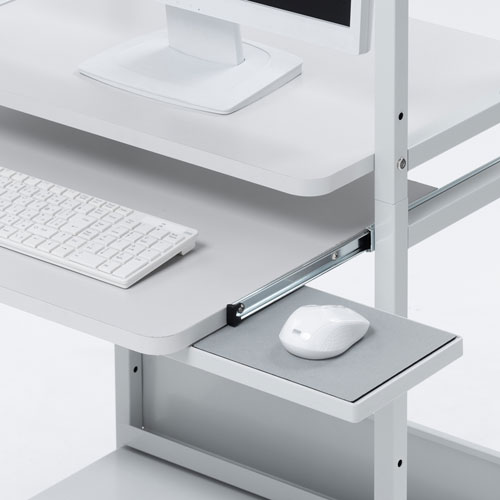 パソコンラック（ラック・コンパクト・W650×D600×H1450mm・キーボードスライダー・マウステーブル付き） RAC-EC14N2 サンワサプライ