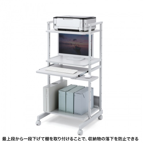 パソコンラック（ラック・キーボードスライダー・マウステーブル付き・即納・短納期・在庫常備）RAC-EC15N2 サンワサプライ