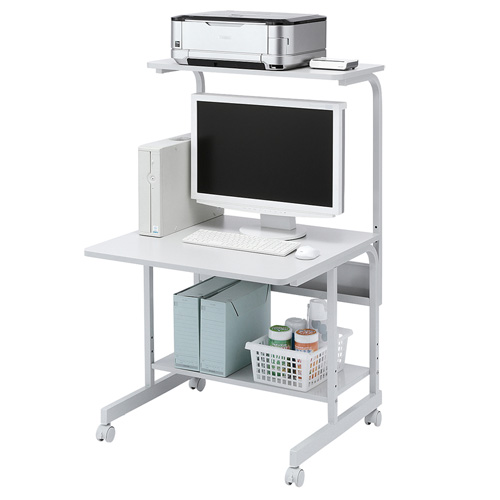 パソコンラック（W750×D725×H1120～1270mm・マウステーブル付き） RAC-EC18N サンワサプライ