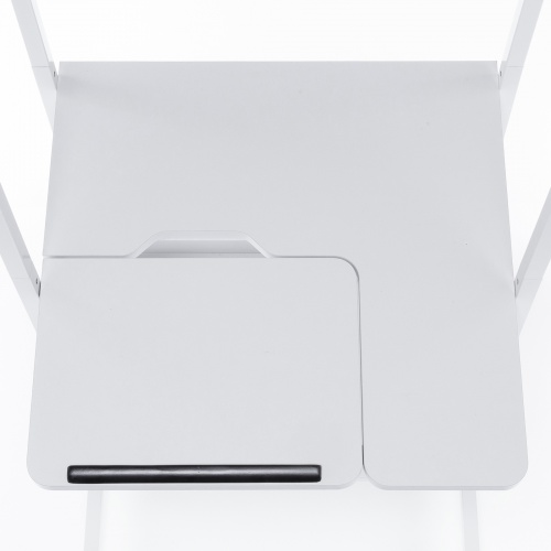 パソコンラック（チルト天板・5段階角度調整・幅65×奥行60×高さ140cm・キャスター付き）