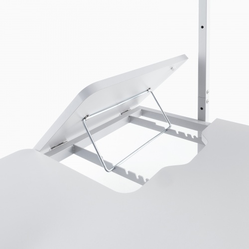 パソコンラック（チルト天板・5段階角度調整・幅65×奥行60×高さ140cm・キャスター付き）