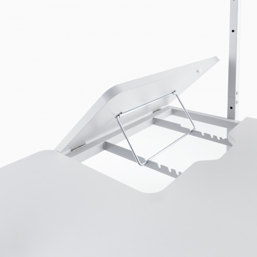 パソコンラック（チルト天板・5段階角度調整・幅80×D60×H140cm・キャスター付き）