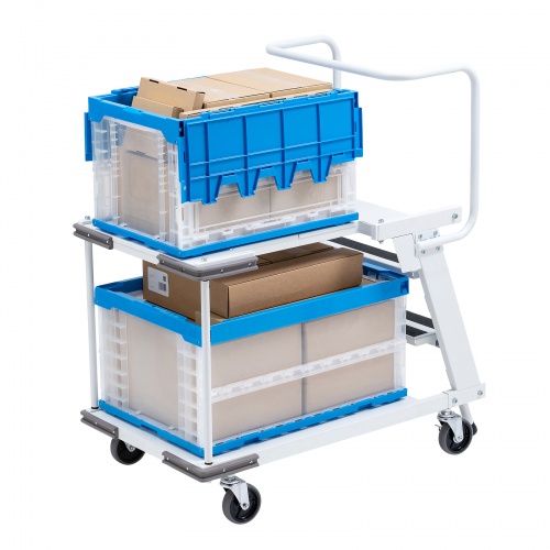 ステップ付きピッキングカート　RAC-FA7