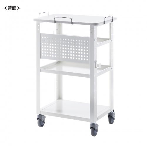 マルチカート（プリンタカート・プリンタ台・作業台・移動式ワゴン・バッテリー・計測機器・大型キャスター・幅64×奥行き45×高さ98.3cm） RAC-FA8 サンワサプライ