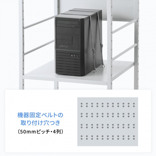 ラック(高耐荷重ラック・高さ1600mm・総耐荷重200㎏（キャスター