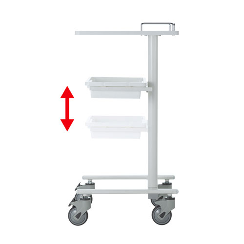 ナースカート（SIAA認証・抗ウイルス仕様・カルテカート）RAC-HP17　サンワサプライ