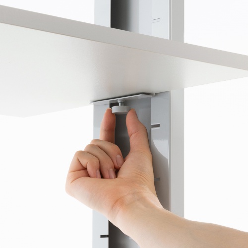 マルチカート（ラベルプリンタカート・プリンタ台・作業台・移動式ワゴン・ピッキングカート・バッテリー・計測機器・ナイロンキャスター・幅60×奥行き60.6×高さ100cm）