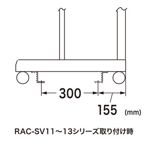 サーバーラック等を床に固定するための床固定金具（4個セット） RAC-QL1【代引き不可商品】 サンワサプライ