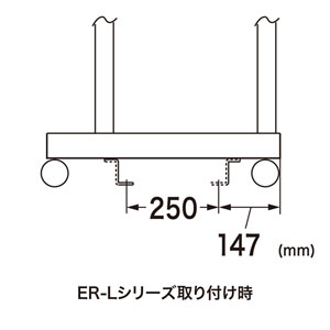 サーバーラック等を床に固定するための床固定金具（4個セット） RAC-QL1【代引き不可商品】 サンワサプライ