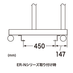 サーバーラック等を床に固定するための床固定金具（4個セット） RAC-QL1【代引き不可商品】 サンワサプライ