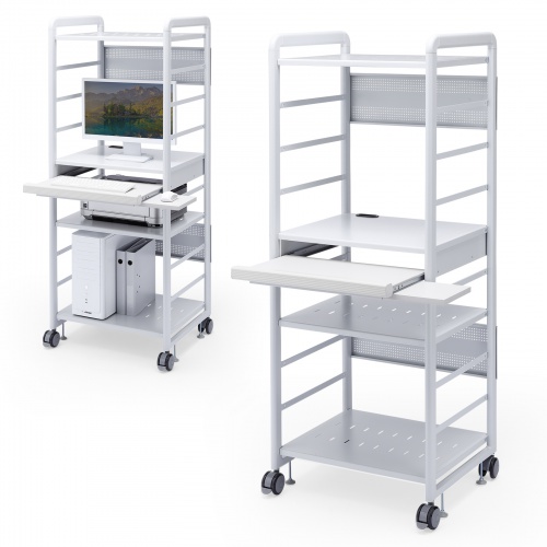 パソコンラック（オフィス向け・デスク・W638×H1640mm・Highタイプ） RAC-S600H サンワサプライ