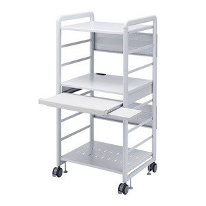 【訳あり 新品】パソコンラック（SOHOラック・ラック・デスク・オフィス向け・W638×H1330mm・Middleタイプ） RAC-S600M サンワサプライ ※箱にキズ、汚れあり
