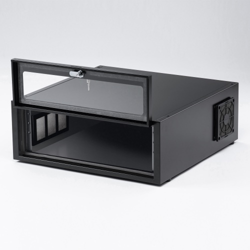 セキュリティーラック（ネットワークレコーダー用・防塵・盗難防止）