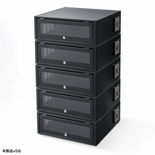 セキュリティーラック（ネットワークレコーダー用・防塵・盗難防止）