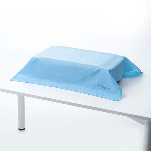 マルチカバー(W800×D730mm・防塵・静電気防止・ライトブルー・FAX/プリンターカバー)