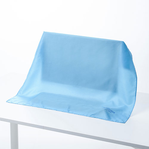 マルチカバー(W800×D730mm・防塵・静電気防止・ライトブルー・FAX/プリンターカバー)