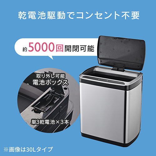 ✨センサー全自動開閉式ゴミ箱 50L ステンレス製 防臭 省エネ設計 非接触 Amazon｜kaitou ゴミ箱 自動開閉 センサー 50L 大容量