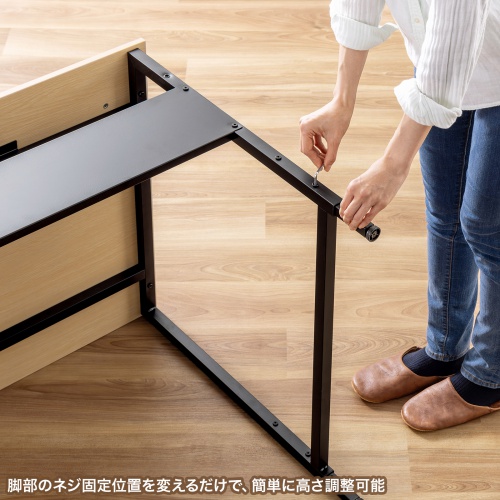 パソコンデスク（W800・木目・フレキシブルデスク・オフィスデスク） SH-FX0870M サンワサプライ