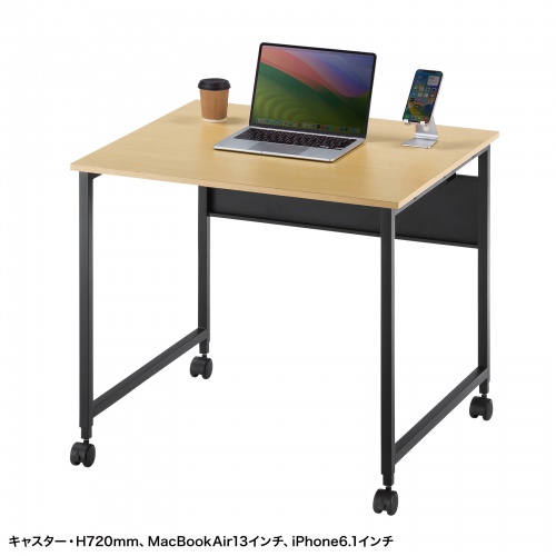 パソコンデスク（W800・木目・フレキシブルデスク・オフィスデスク） SH-FX0870M サンワサプライ