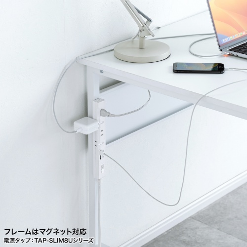 パソコンデスク（W800・ホワイト・フレキシブルデスク・オフィスデスク） SH-FX0870W サンワサプライ