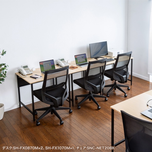 パソコンデスク（W800・ホワイト・フレキシブルデスク・オフィスデスク） SH-FX0870W サンワサプライ