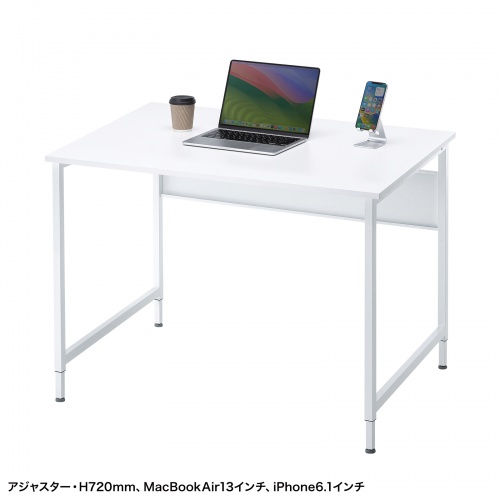 パソコンデスク（W1000・ホワイト・フレキシブルデスク・オフィスデスク） SH-FX1070W サンワサプライ